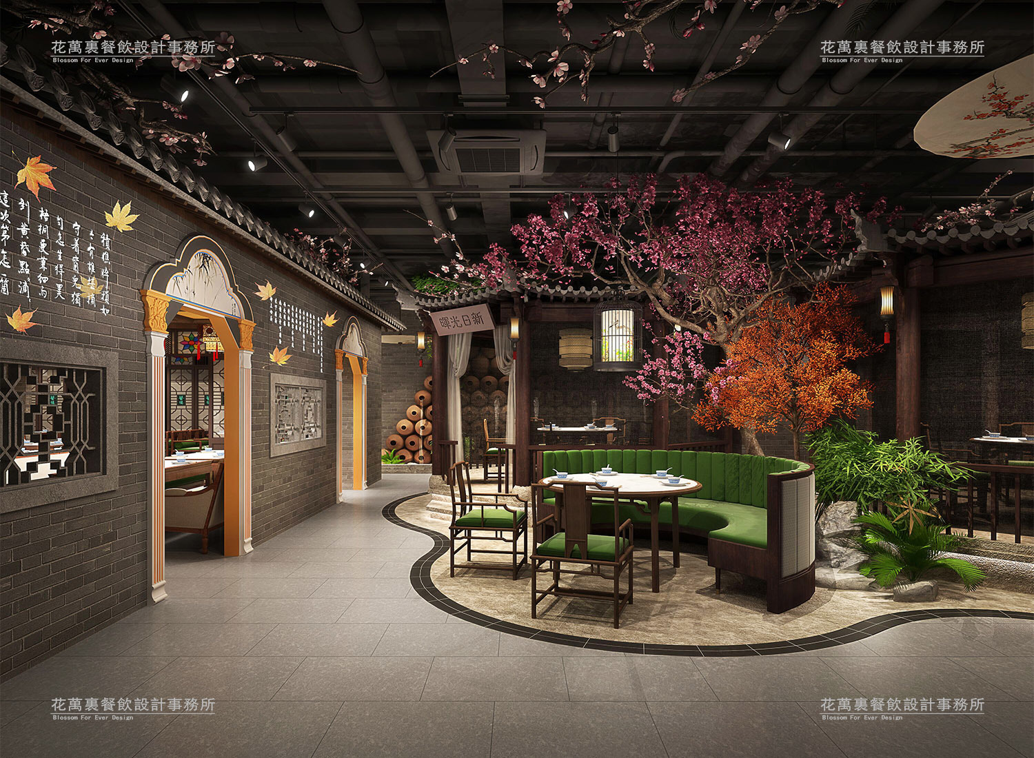西安餐飲店設(shè)計中室內(nèi)環(huán)境色彩作用